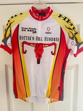 Nalini Hotter'n Hell Hundred Cycling Jersey Shirt sz XL Texas HHH Bike Race Top